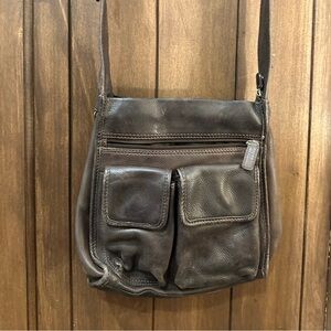 Vintage Leather Fossil Cross body bag